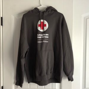 Oversized Red Cross hoodie